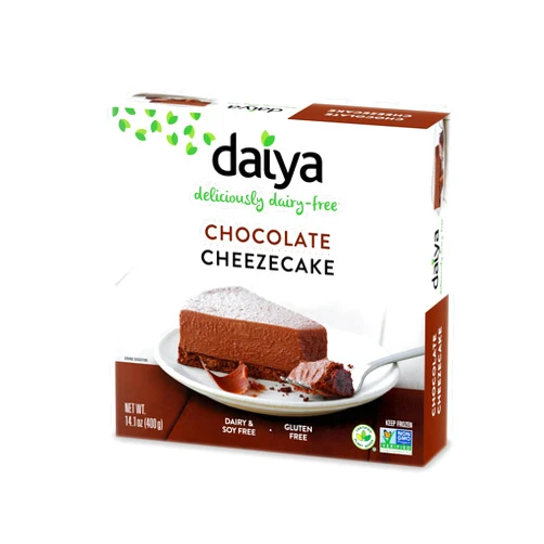 Daiya Dairy Free Gluten Free Chocolate Vegan Frozen Cheesecake, 14.1 Ounce (Pack of 8)