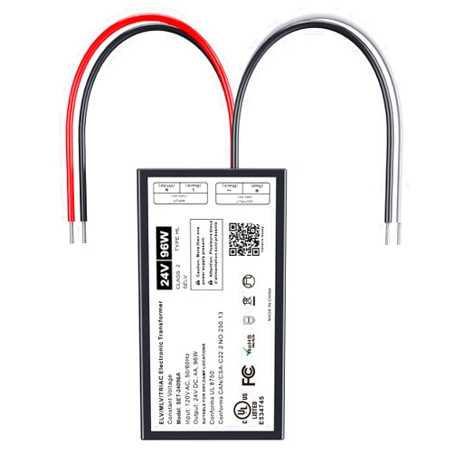 Adapter-Universe 24V Dimmable LED Driver, 96W Triac ELV/MLV LED Transformer Compatible with Lutron&Leviton Switches, Dimmable Led Power Supply 96W 24V for LED Light Smooth Flicker Free Dimming