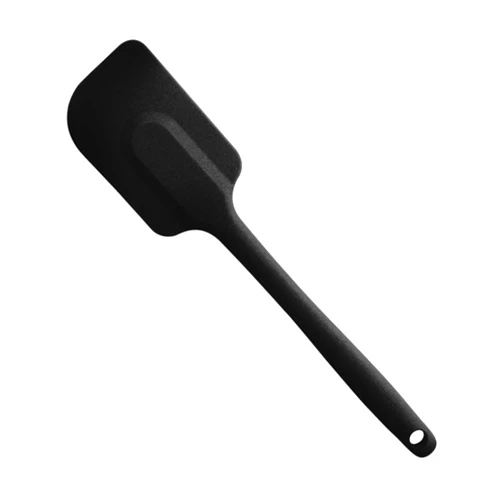 MASTRAD - All Silicone Spatula - Patisserie, Desserts, Icing - One Piece - Won't Scratch Pans - Black