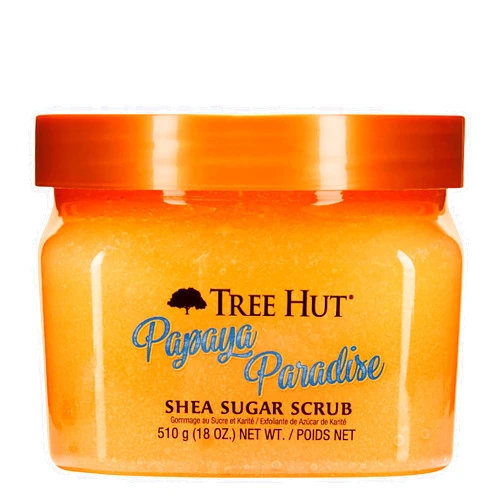 Tree Hut Papaya Paradise Shea Sugar Scrub | Exfoliating Body Scrub Removes Dead, Dry Skin for a Soft & Hydrated Feel | Nourishing Essential Body Care | 18 fl oz.