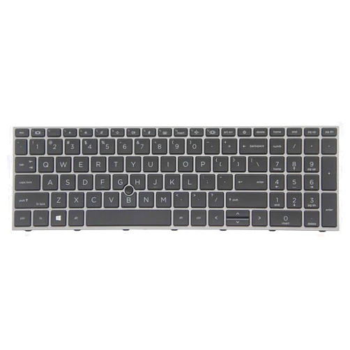 KbsPro Backlit US Layout Keyboard for HP ZBook Fury 17 G7 Fury 17 G8 Mobile Workstation Gray Frame M20128-001 M04679-001