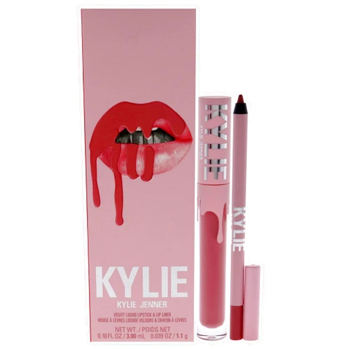 Kylie Cosmetics Velvet Lip Kit - 305 Harmony for Women - 2 Pc 0.10 oz Velvet Liquid Lipstick, 0.03 oz Lip Liner
