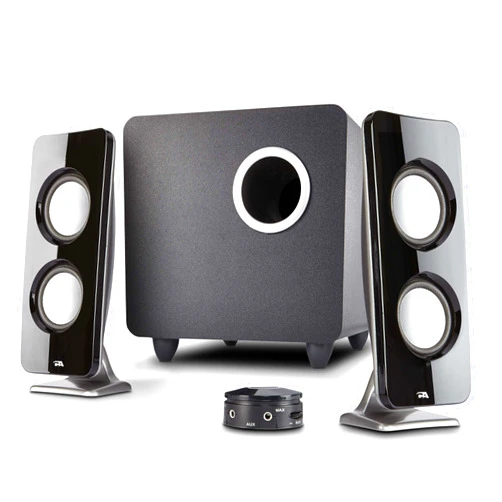 Cyber Acoustics CA-3610 2.1 Multimedia Speaker System with Subwoofer, Perfect Computer Speakers for PC or Mac, Great for Music, Movies, and Gaming