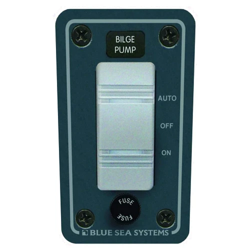 Blue Sea Systems 8263 Contura Water Resistant 12V DC Panel - Bilge Pump Control