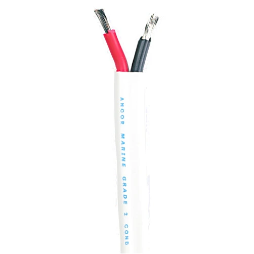 Ancor Marine Grade Products 121910 Duplex Cable, 18/2 AWG (2 x 0.8mm2), Flat - 100ft,Black/Red