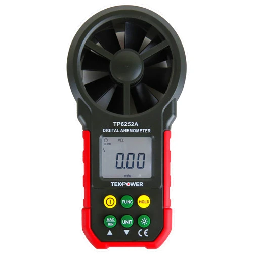Tekpower Digital Handheld Anemometer TP6252A Wind Speed Air Velocity Meter with Back-lit LCD Display