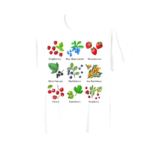 The Cottagecore Aesthetic Co Cottagecore Aesthetic Strawberry Berries Wild Berry T-Shirt