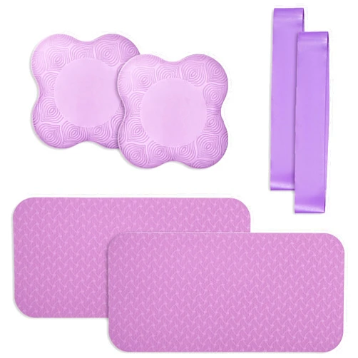 Lengnuantazhi Yoga Knee Support Pad for Women Pilates Kneeling Cushion | Elbows Wrist Hands Head Foam Extra Thick Men Exercise Knees Pads Set of 6 Pieces