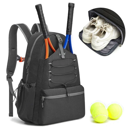 G4Free Tennis Bag, Tennis Backpack for Women Men, Large Pickleball Bag, Holds 4 Rackets with Shoe