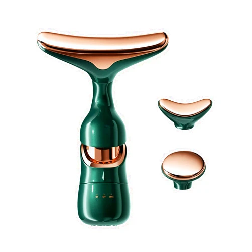 MMRH Firming Wrinkle Beauty Devicer for Facial/Neck/Eye, Multifunctional Vibration Massage Instrument, 3-in-1 Facial Skincare Instrument for Skin Care for Improve,Smooth and Tightening Skin