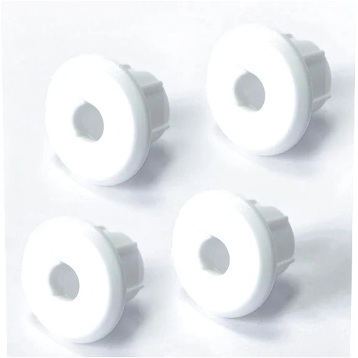 Bywen Furniture Wall Hole Bushing Cable Grommet for Starlink Ethernet Cable,Covering 3/4 inch Desk Holes,Universal Cable Management Wire Organizer Pass Through Holes Cover Kits,4 Pack (White)