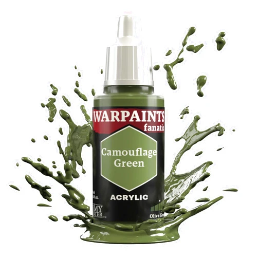 The Army Painter Greens Warpaints Fanatic 18ml Acrylic Paints (Camouflage Green)