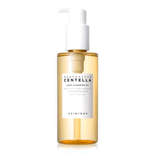 SKIN1004 Madagascar Centella Light Cleansing Oil 6.76 fl.oz, 200ml | Gentle Oil Cleanser for Face, Korean Facial Cleanser, Double Cleansing