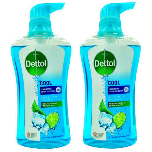 Dettol Anti Bacterial pH-Balanced Body Wash, Cool, 21.1 Oz/625 Ml (Pack of 2)