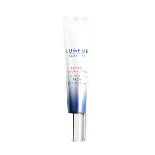 Lumene Arctic Hydra Care Moisture Relief Rich Eye Cream - Anti Wrinkle Eye Cream for Crow's Feet, Fine Lines and Wrinkles - Vegan, Fragrance Free Hydrating Eye Cream with Ceramides (15ml)