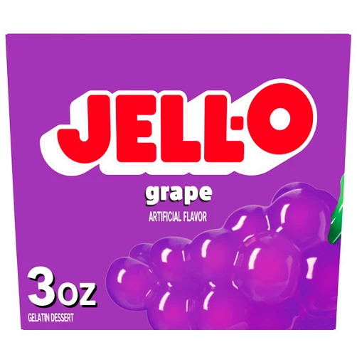 Jell-O Grape Gelatin Dessert Mix (3 oz Box)