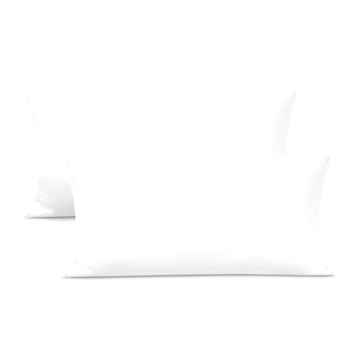 N&Y HOME 2-Pack Stretch Pillow Cases - Jersey Knit & Ultra Soft Envelope Closure Pillowcases T-Shirt Like Microfiber Blend - Suitable for 20x36/20x40 King Size Set of 2, White