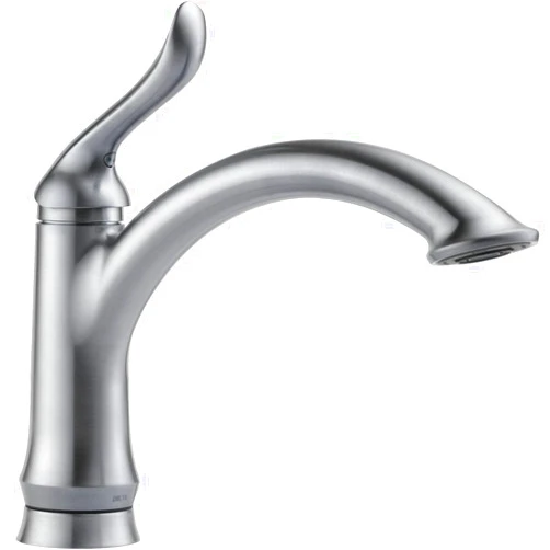 Delta Faucet 1353-AR-DST Linden Single Handle Kitchen Faucet, Arctic Stainless, 9.81 x 10.50 x 9.81 inches