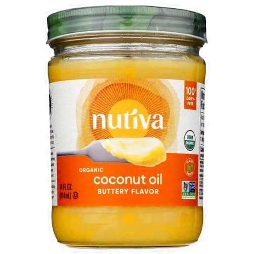 Nutiva, Organic Coconut Oil, Buttery Flavor, 14 fl oz Pack of 2