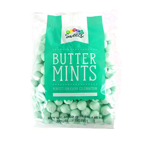 Party Sweets Mint Green Buttermints, 2.75 Pound, Appx. 350 pieces from Hospitality Mints