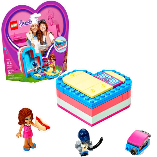 LEGO Friends Olivia’s Summer Heart Box 41387 Building Kit, New 2019 (93 Pieces)