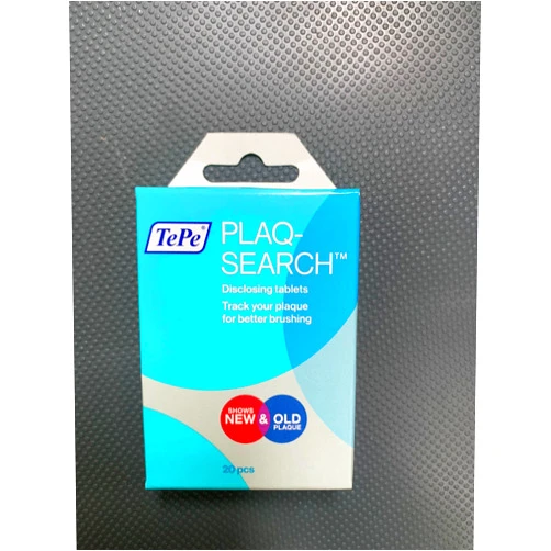 Plaqsearch Disclosing Tablets Set Of 40 Two Tone Chews Shows Plaque On Teeth