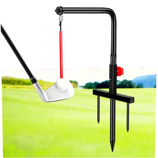 MELE LINKS Golf Swing Trainer, Golf Training Aid, Durable Metal Practice Golf Swing Training Aid, Golf Practice Equipment, Golf Swing Trainers, Golf Accessories for Gift, Golf Gifts for Men