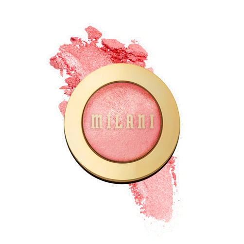 Milani Baked Blush, Powder Blush for Cheeks, Cruelty Free Makeup - Shape, Contour & Highlight Face for a Shimmery or Matte Finish -Dolce Pink