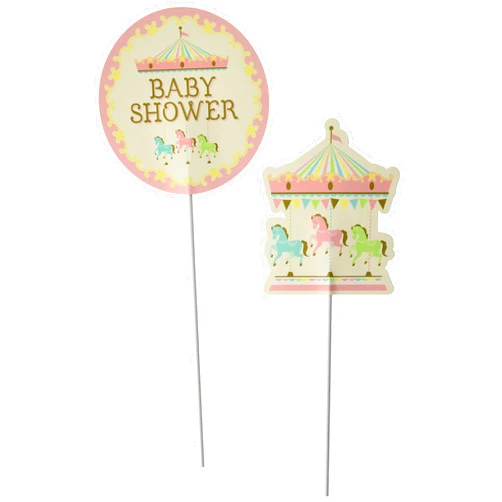 Creative Converting Carousel Centerpiece Sticks Party Supplies, Multicolor