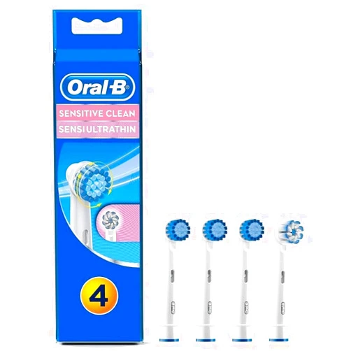 Oral-B Sensitive Clean Pack of 4 (3 Sensitive Clean Brushes + 1 Sensi UltraThin Brush)