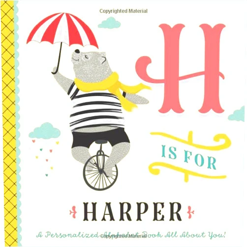 By Li’l Llama Custom Kids Books (Author) H is for Harper: A Personalized Alphabet Book All About You! (Personalized Children's Book)