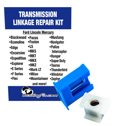 BushingFix.com BushingFix F2Kit Automatic Transmission Shifter Cable Replacement Bushing, Transmission Shift Cable Kit Fits Ford, Lincoln Models, Transmission Cable Bushing, Easy Repair