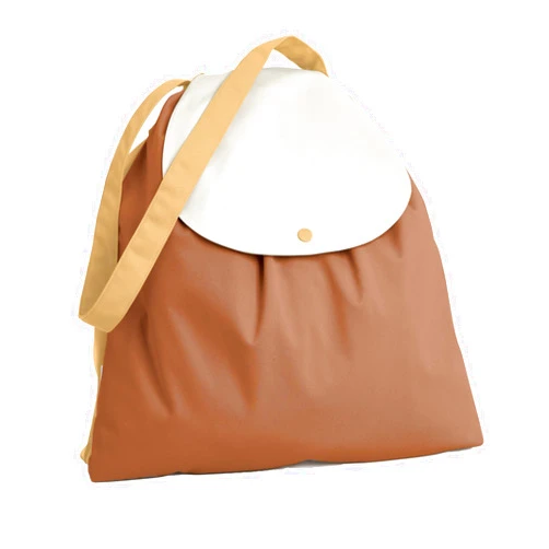Esembly NEW Day Bag, Wet Dry Bag for Cloth Diapers - Waterproof, Reusable and Washable - Multipurpose for Diaper, Pool, Beach, Gym and Travel with Two Compartments - One Size, Clay