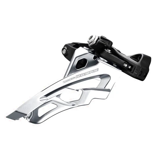 SHIMANO Deore FD-M6000-M 10-Speed Triple Side-Swing Front-Pull Mid Clamp Front Derailleur