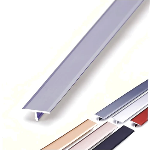 LPRR Floor Transition Strip Rust Prevention Transition Strip for Carpet & Tile, Aluminum Floor Flat Divider Strip, Abrasion-Resistant T Molding Trim Transition Strip (Color : Gray)