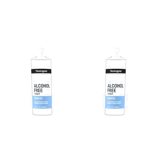 Neutrogena Alcohol-Free Gentle Daily Fragrance-Free Face Toner to Tone & Refresh Skin, Toner Gently Removes Impurities & Reconditions Skin, Hypoallergenic, 8 fl. oz (Pack of 2)