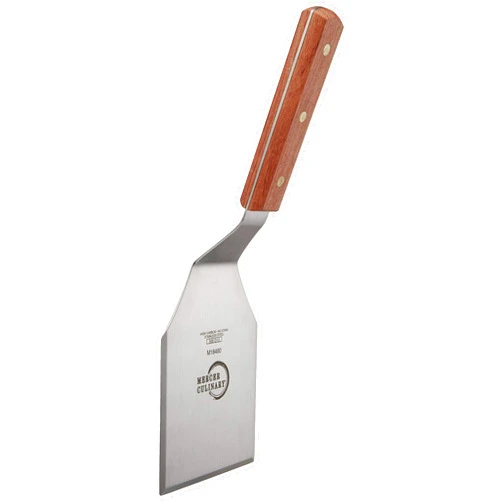 Mercer Culinary Praxis Rosewood Handle Heavy Duty Turner, 5 Inch x 4 Inch, Brown