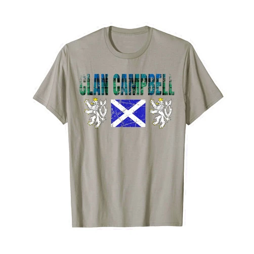 Mrpotts73 Scottish Lion Clan Campbell Tartan Scottish Family Name Scotland Pride T-Shirt