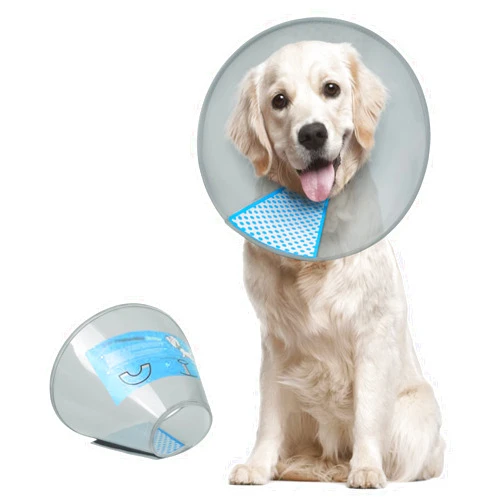 Supet Dog Cone Collar Adjustable After Surgery, Comfortable Pet Recovery Collar & Cone for Large Medium Small Dogs, Elizabethan Dog Neck Collar Plastic Practical