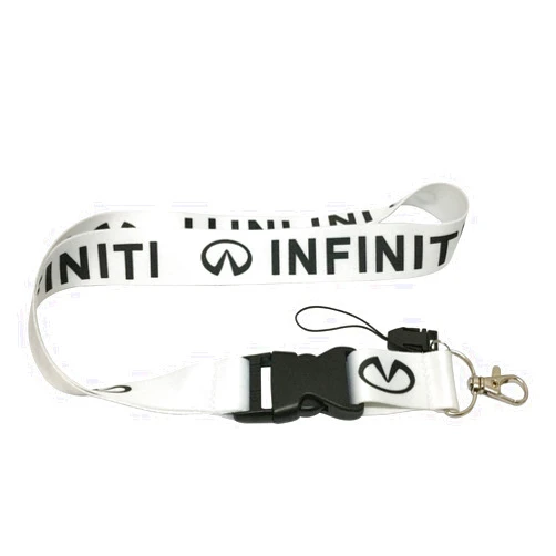 Coloryard 1pcs White Color USA Ship New Quick Release Neck Strap Lanyard Keychain Keyring Car Keys House Keys ID Badges Card for Infiniti Design