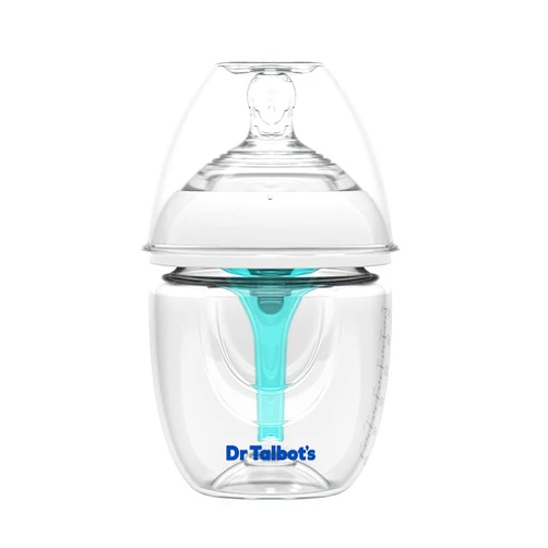 Dr. Talbot's Anti-Colic Bottles - 6 oz - Baby Bottles for Newborn Babies 0+ Months - Self Sterilizing Newborn Bottles with Slow Flow Soft Flex Nipple and Advanced Venting System