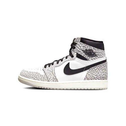 Jordan Men's Air 1 Retro High OG Tech Grey/Muslin-Black-White (DZ5485 052) - 14