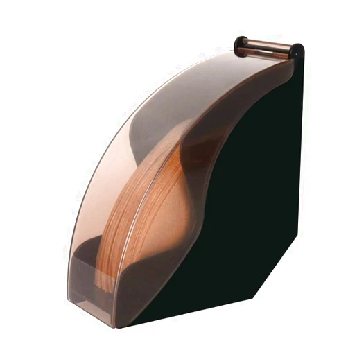 CAFEMASY Coffee Filter Holder Storage Coffee Filter Paper Dispenser Rack with Dustproof Cover for V60 and Cone Coffee Filters