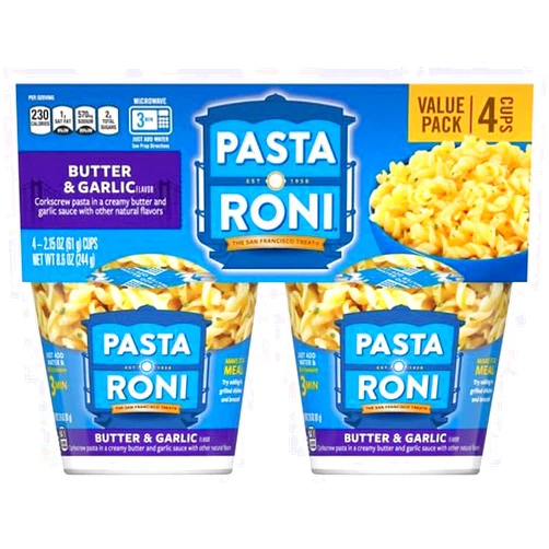 Pasta Roni 4pk Cups - Butter Garlic
