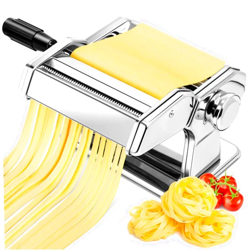 YASHE 2-in-1 Pasta Maker with Cleaning Kit, Adjustable Thickness Settings Pasta Maker Machine with Pasta Roller and Cutter, Dual Width Noodle Maker for Pasta, Spaghetti, Fettuccine, Lasagna