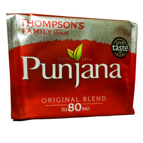 Punjana Thompsons Tea Bags 80 per Pack
