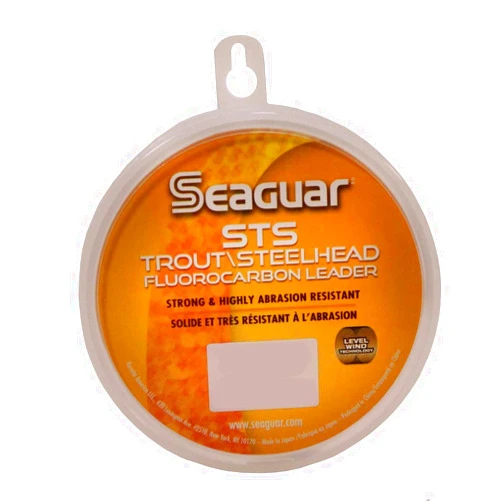 Seaguar STS Trout & Steelhead, Strong and Highly Abrasion Resistant, Premium, 100% Fluorocarbon Performance Leader Material, Virtually Invisible