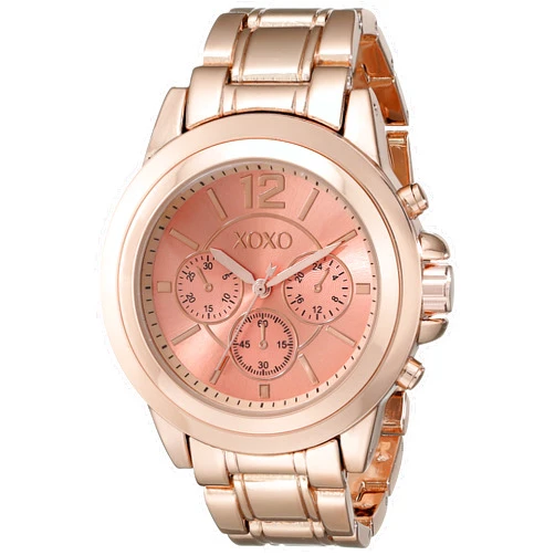Accutime XOXO Women's XO5591 Rose Gold-Tone Bracelet Watch
