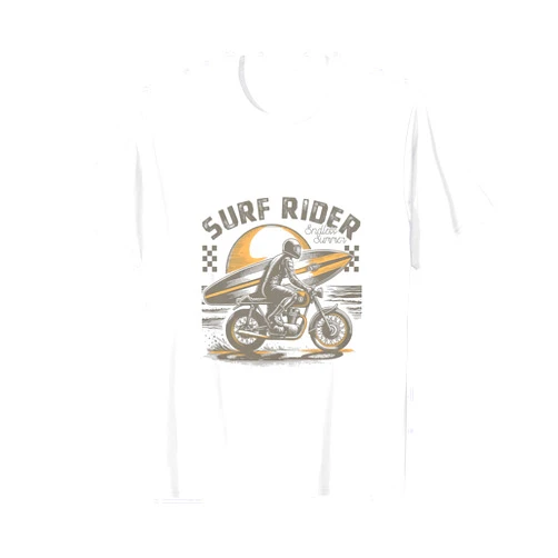 Vintage Waves Vintage Surf Rider Endless Summer Motorcycle T-Shirt