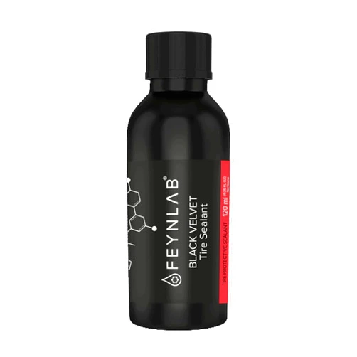 FEYNLAB Black Velvet Tire Sealant 120ml | Ultimate Tire Shine & Cleaner | Durable Tire Coating | Revolutionary Solvent and Silicone Free Tire Protectant with UV & Ozone Protection | Very Easy to Use